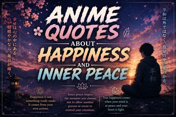 Anime Quotes About Happiness and Inner Peace