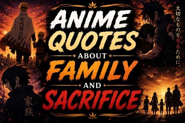 Anime Quotes About Family and Sacrifice