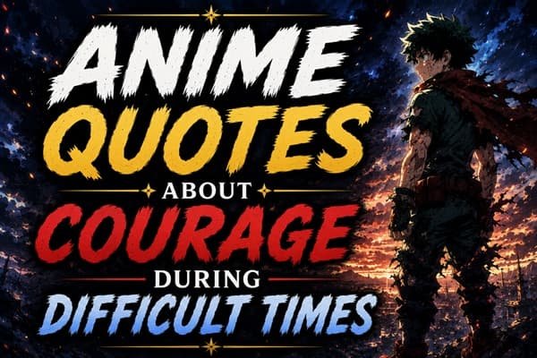 Anime Quotes About Courage During Difficult Times