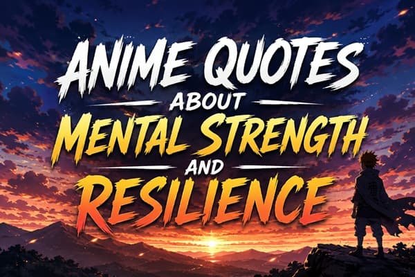 Anime Quotes About Mental Strength and Resilience