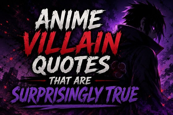 Anime Villain Quotes
