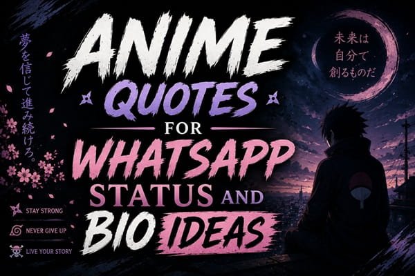 Anime Quotes for WhatsApp Status