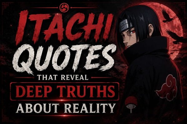 Itachi Quotes That Reveal Deep Truths About Reality