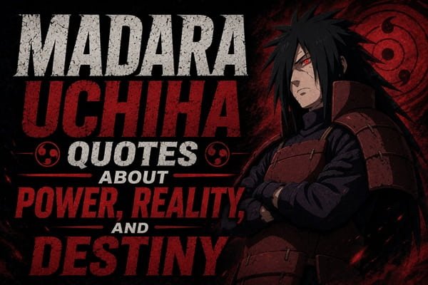 Madara Uchiha Quotes About Power, Reality, and Destiny