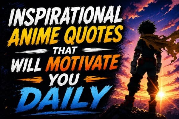 Inspirational Anime Quotes That Will Motivate You Daily
