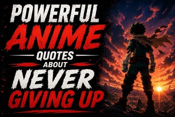 Powerful Anime Quotes About Never Giving Up