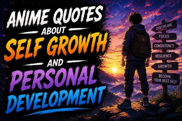 Anime Quotes About Self Growth and Personal Development